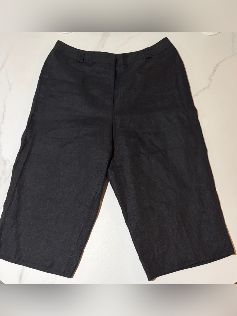 Talbots Black Linen Bermudas with Lined Interior - Picture 10 of 10